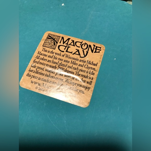 Macone Clay Wall Plaque Key Holder - Picture 6 of 9